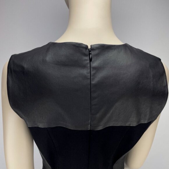 MALENE BIRGER Sheep Leather Pencil Sheat Luxury Bodycon Midi Dress Size 38 - Picture 7 of 12